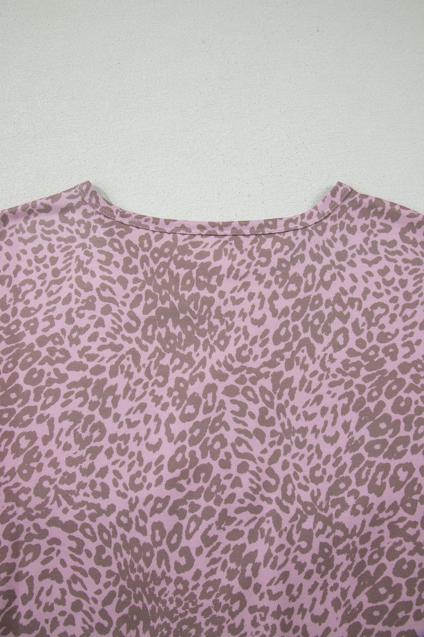 Leopard Retro Studded Star Patch Loose Tee