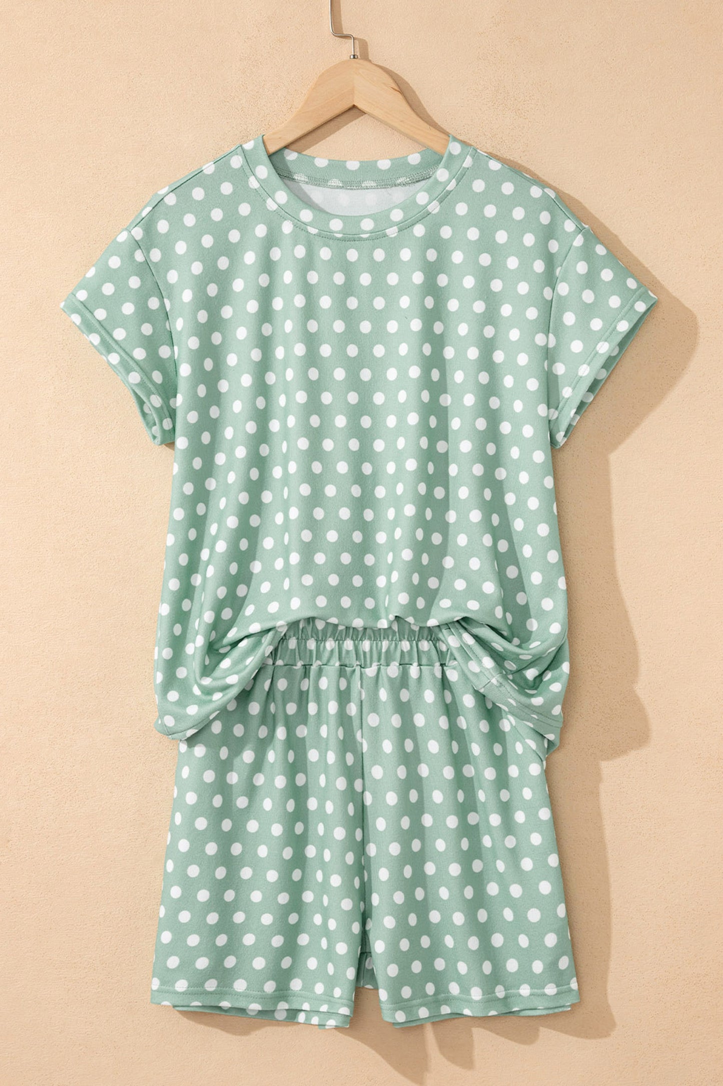 Polka Dot Print Short Set