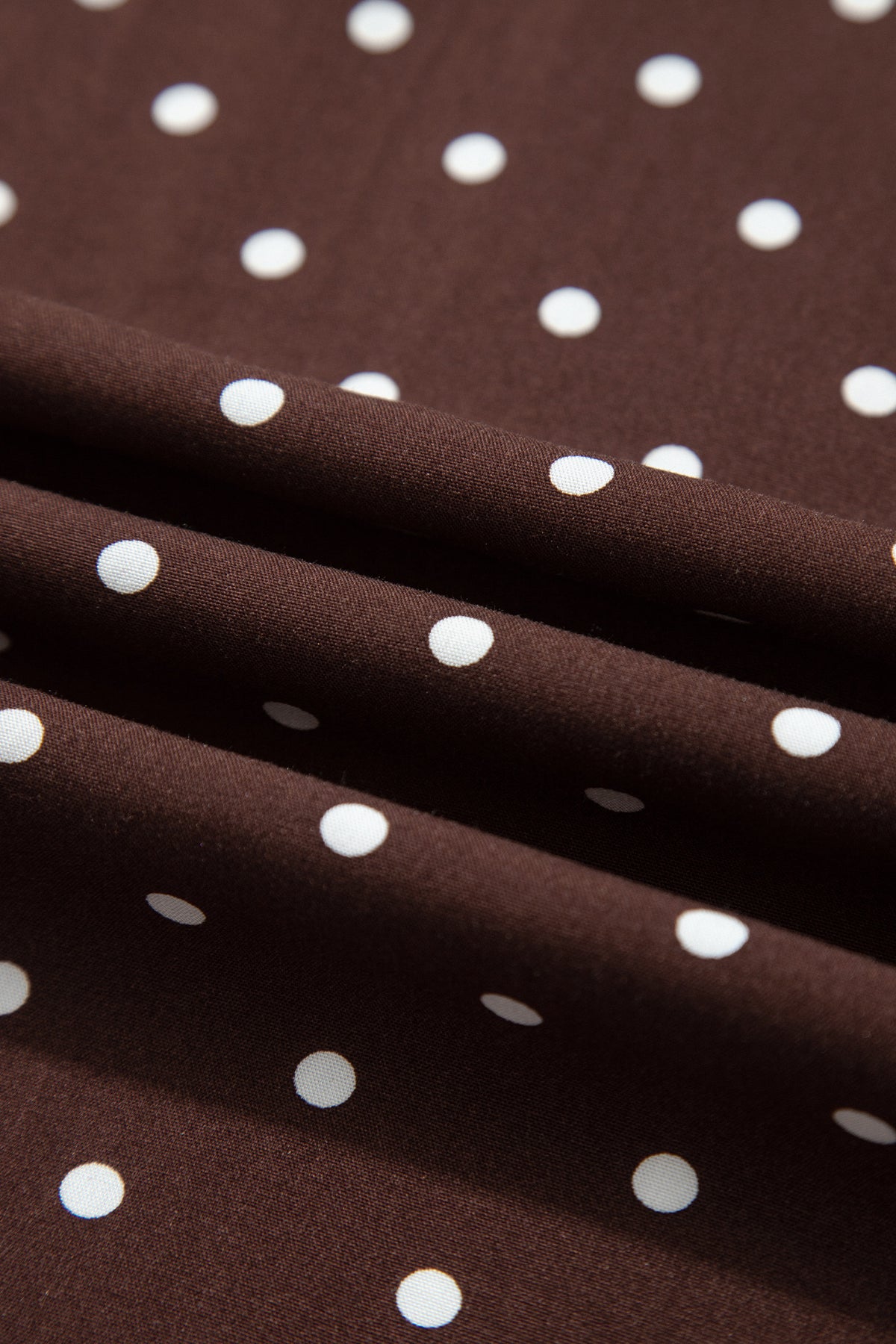Polka Dot Lace Hem Elegant Long Shift Skirt