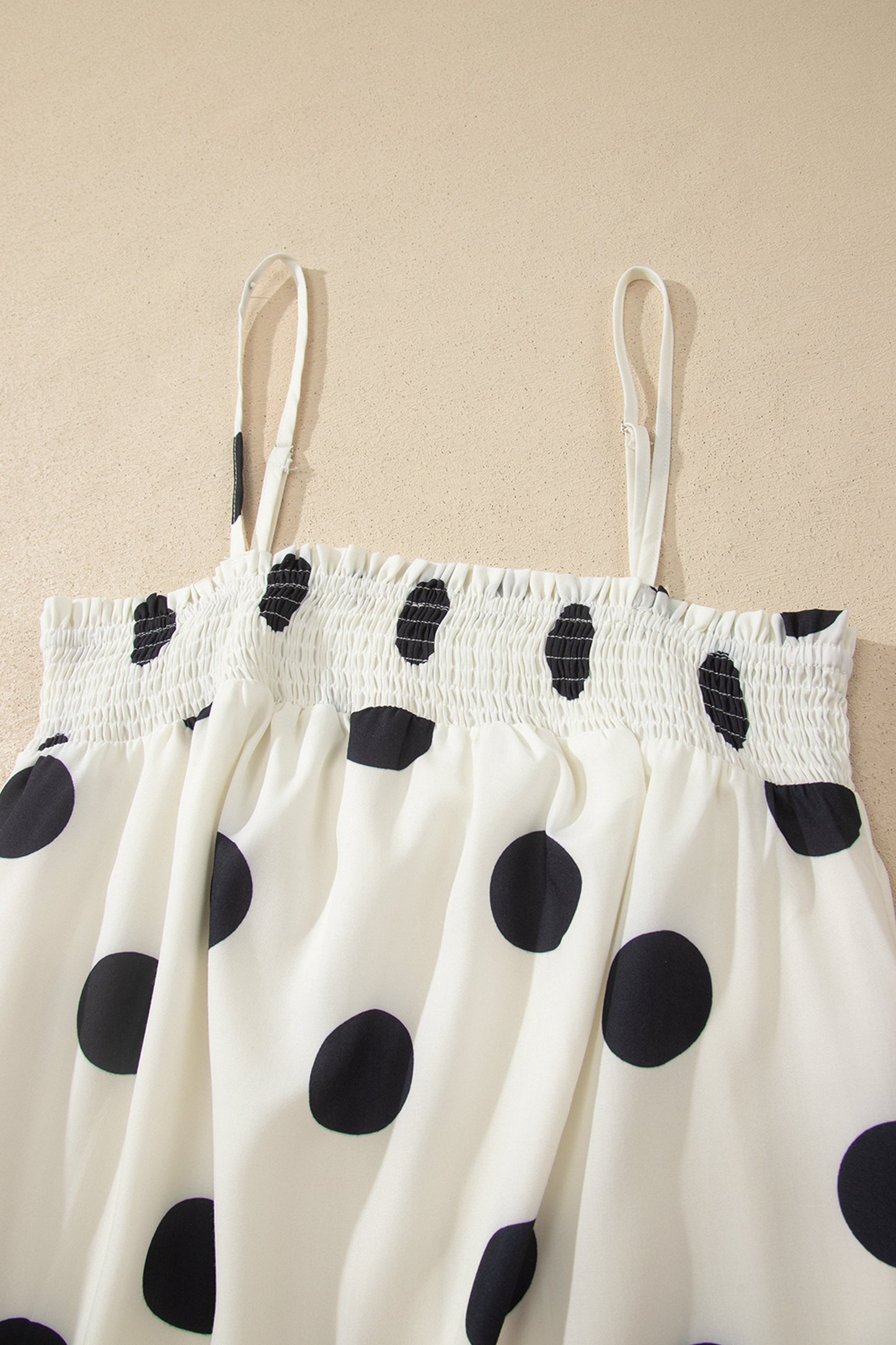 Polka Dot Spaghetti Straps Maxi Dress