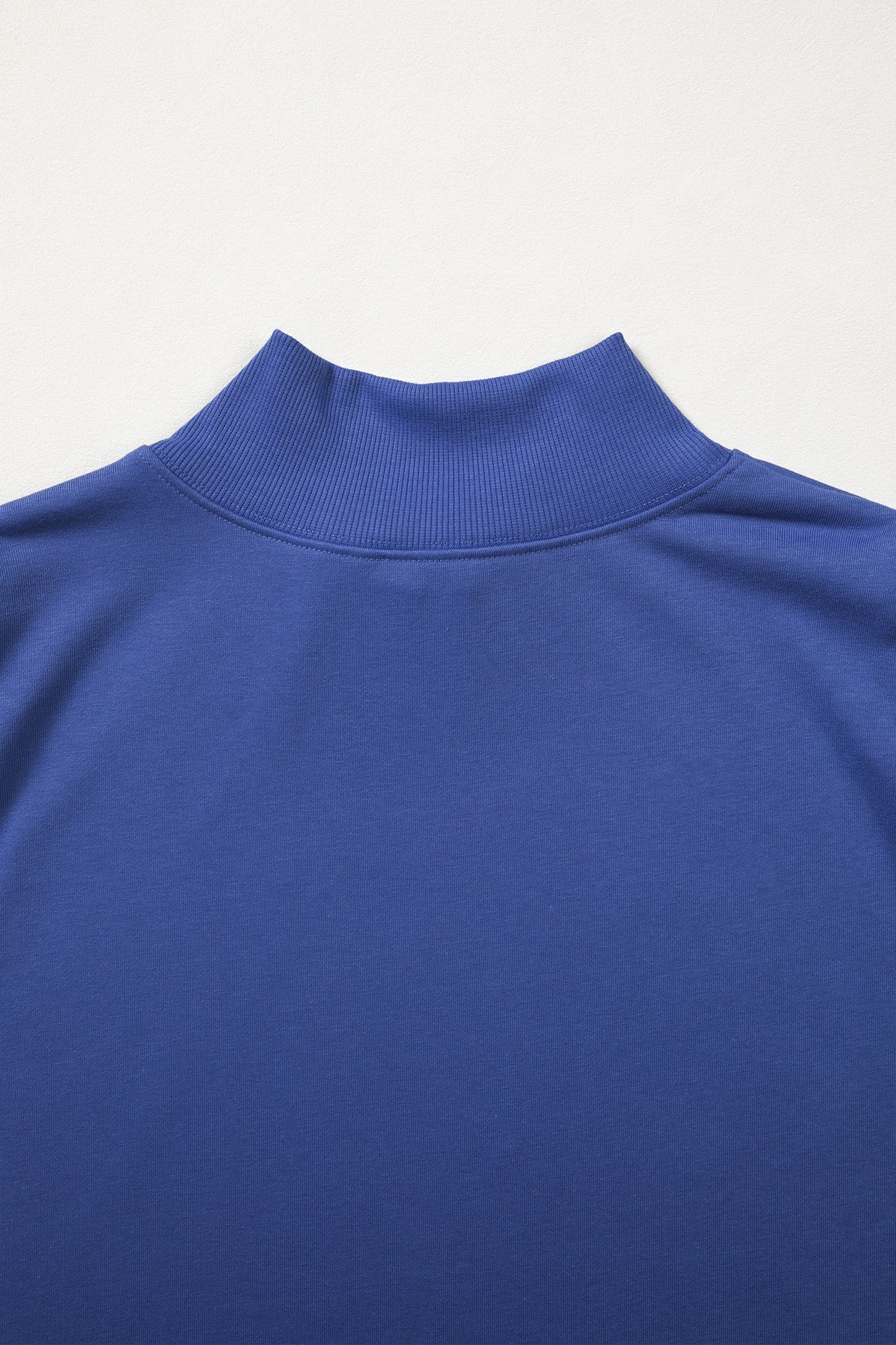 Solid Color High Neck Cap Sleeve Loose Top