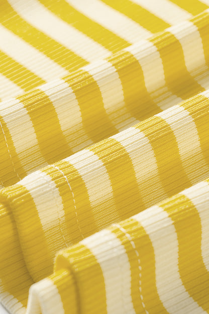 Stripe Ribbed Knit Slim Tank Top
