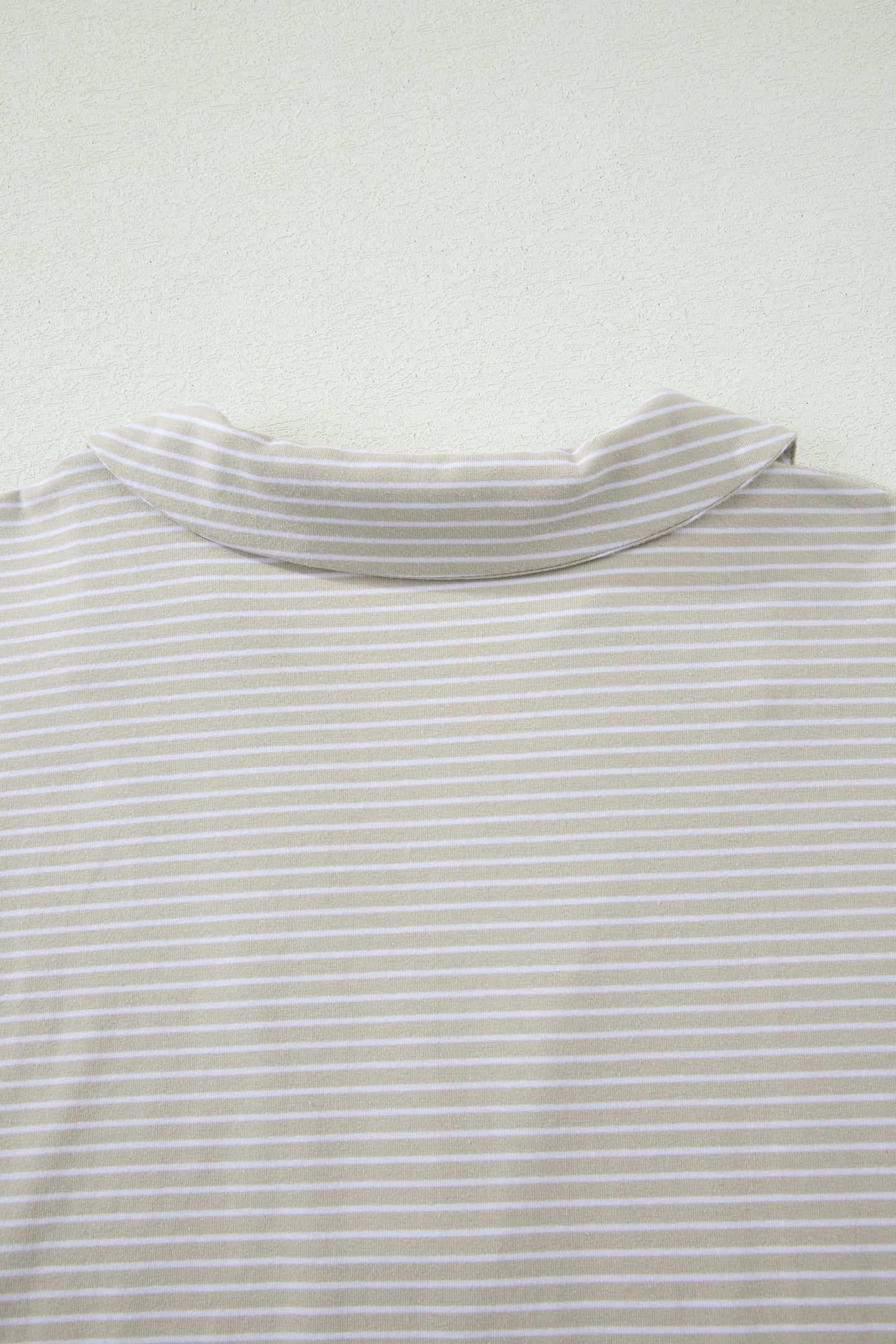 Stripe Dolman Sleeve Polo Shirt and Drawstring Shorts Set