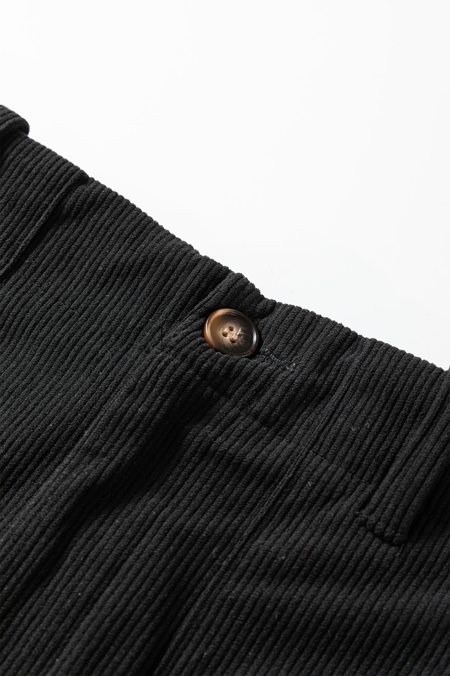 Black Front Slit Shift High Waist Midi Skirt