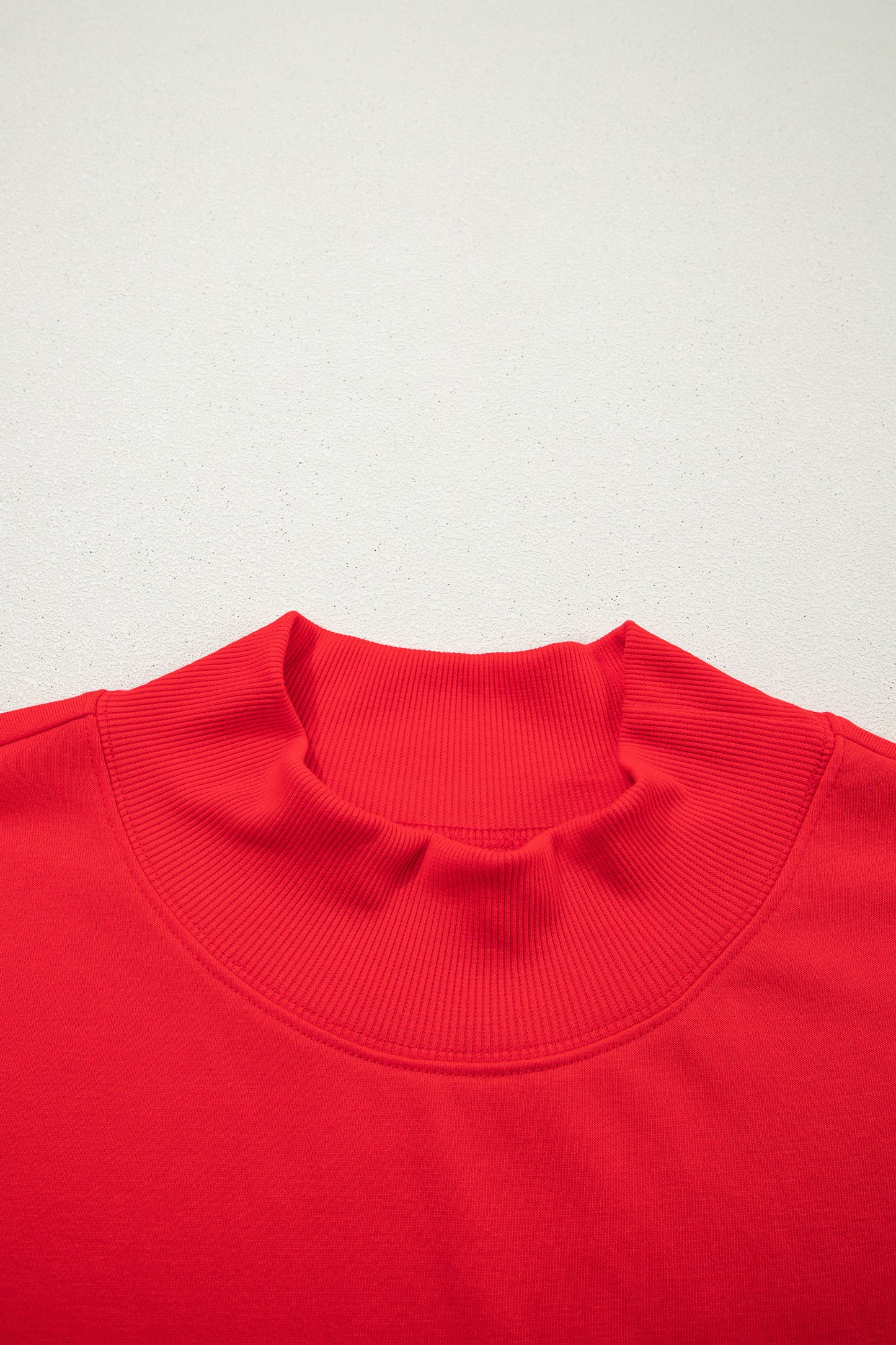 Solid Color High Neck Cap Sleeve Loose Top