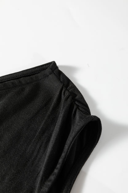 Blue Sapphire Plus Size Solid Color Asymmetric Neck Short Sleeve Blouse