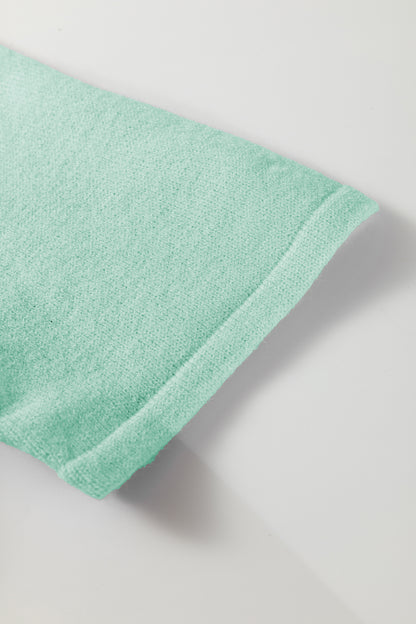 Lavendula 3/4 Sleeve Boxy Knit Button Down Sweater Cardigan