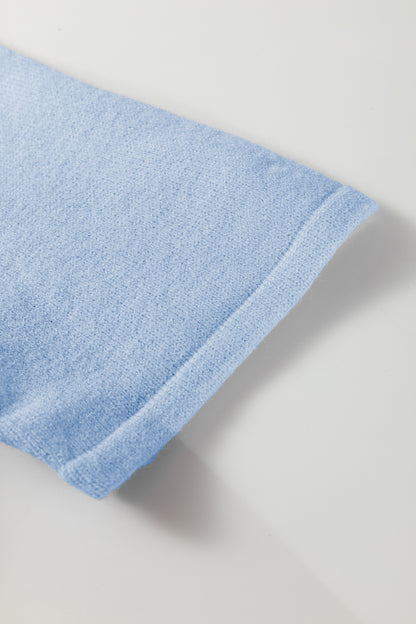 Lavendula 3/4 Sleeve Boxy Knit Button Down Sweater Cardigan