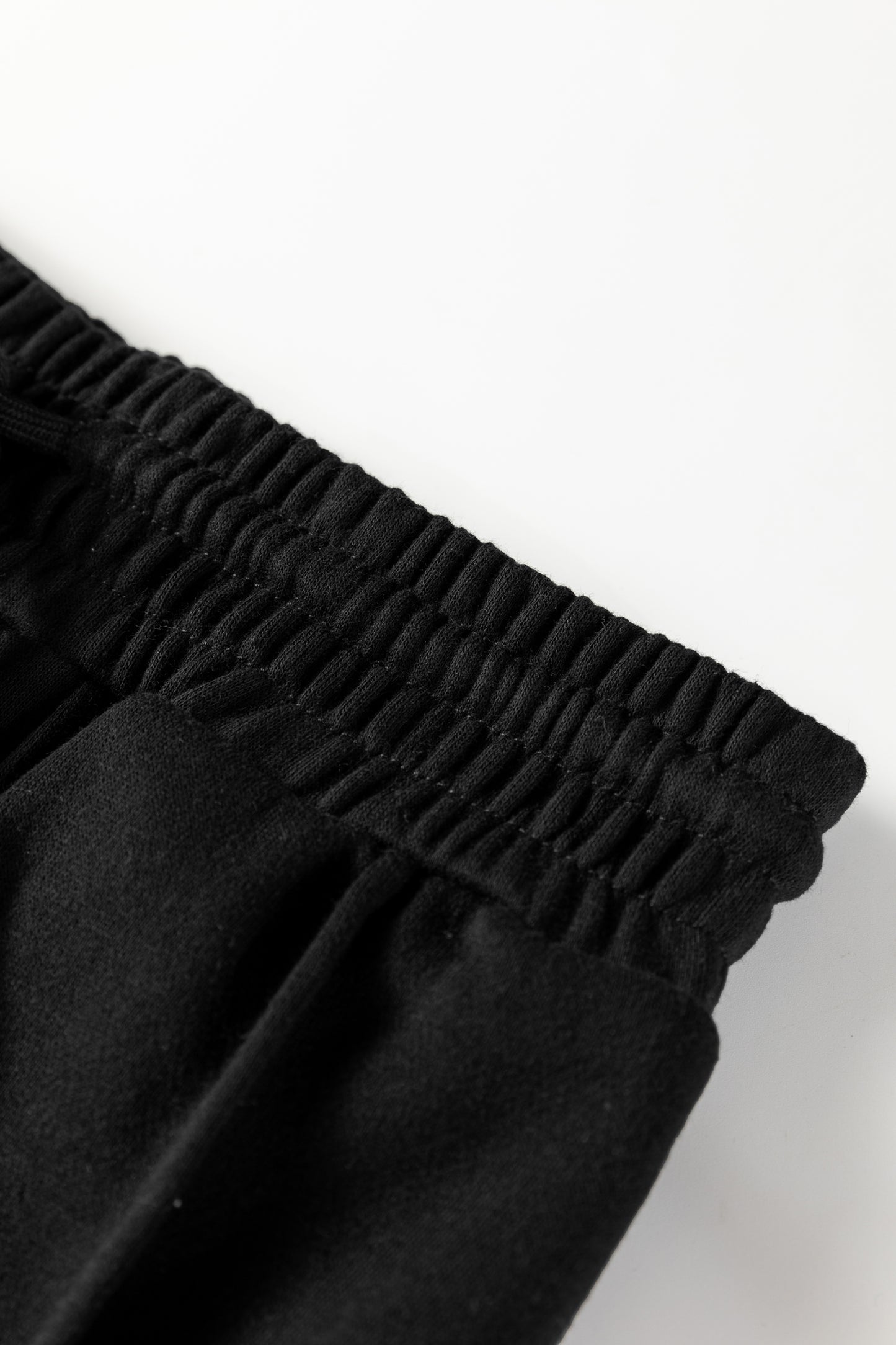 Gray Seamed Drawstring High Waist Wide Leg Sweatpants