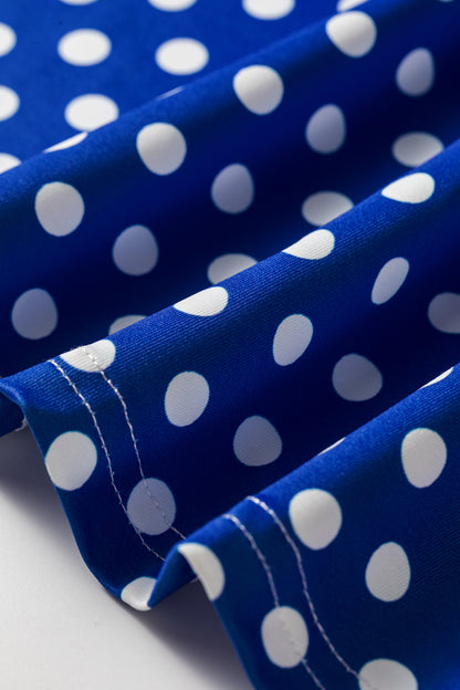 Polka Dot Print Slim Tank Loose Pants 2pcs Outfit
