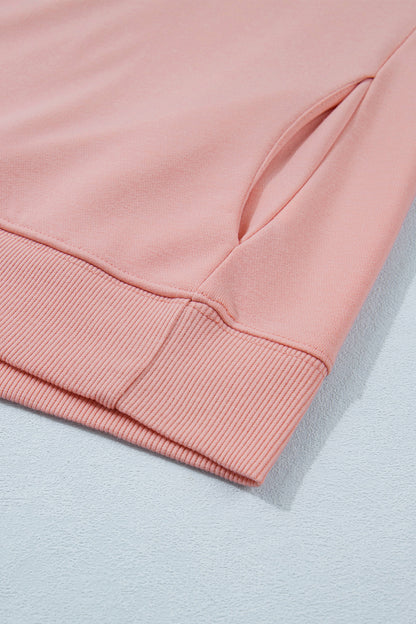 Solid Color High Neck Cap Sleeve Loose Top