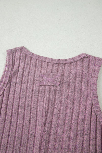 Slim Ribbed Mineral Wash Tank Top