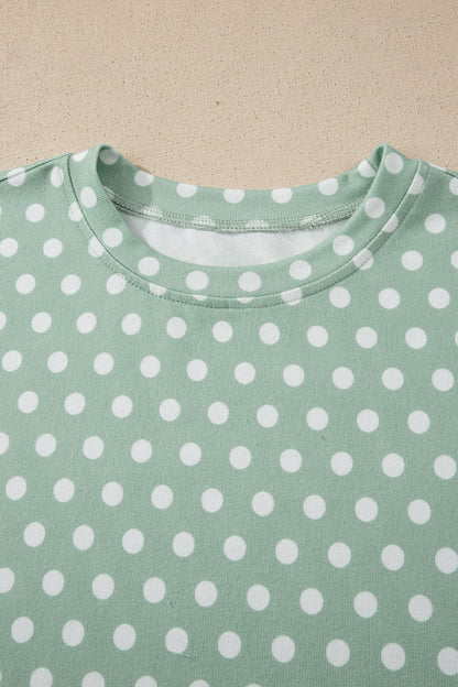 Polka Dot Print Short Set