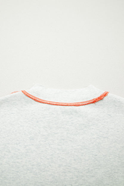 Reversible Contrast-Stitched T-Shirt