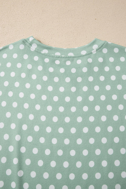 Polka Dot Print Short Set