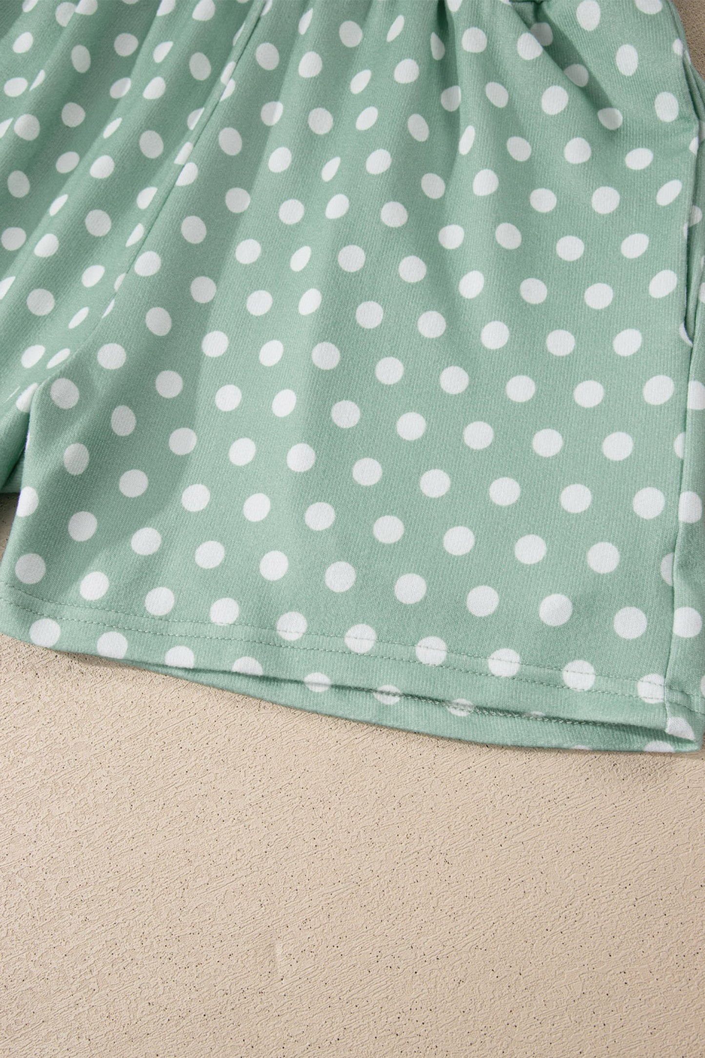 Polka Dot Print Short Set