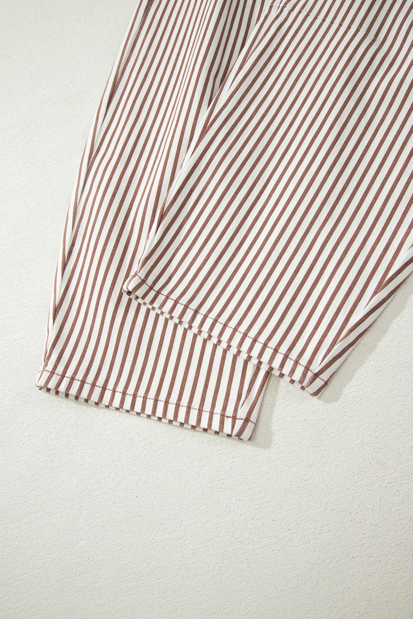 Stripe Casual Barrel Jeans