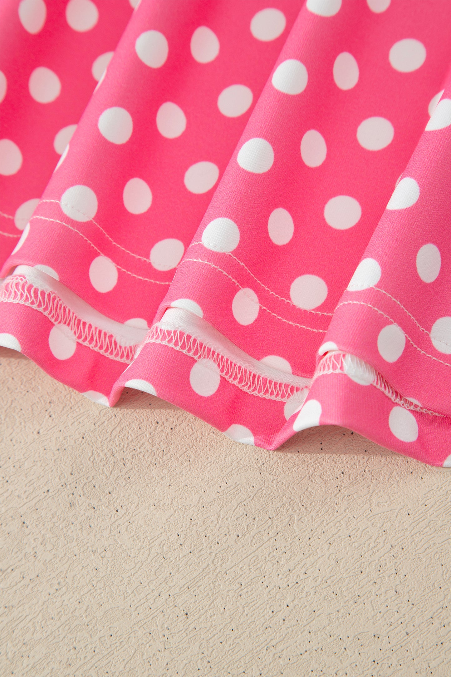 Polka Dot Print Slim Tank Loose Pants 2pcs Outfit