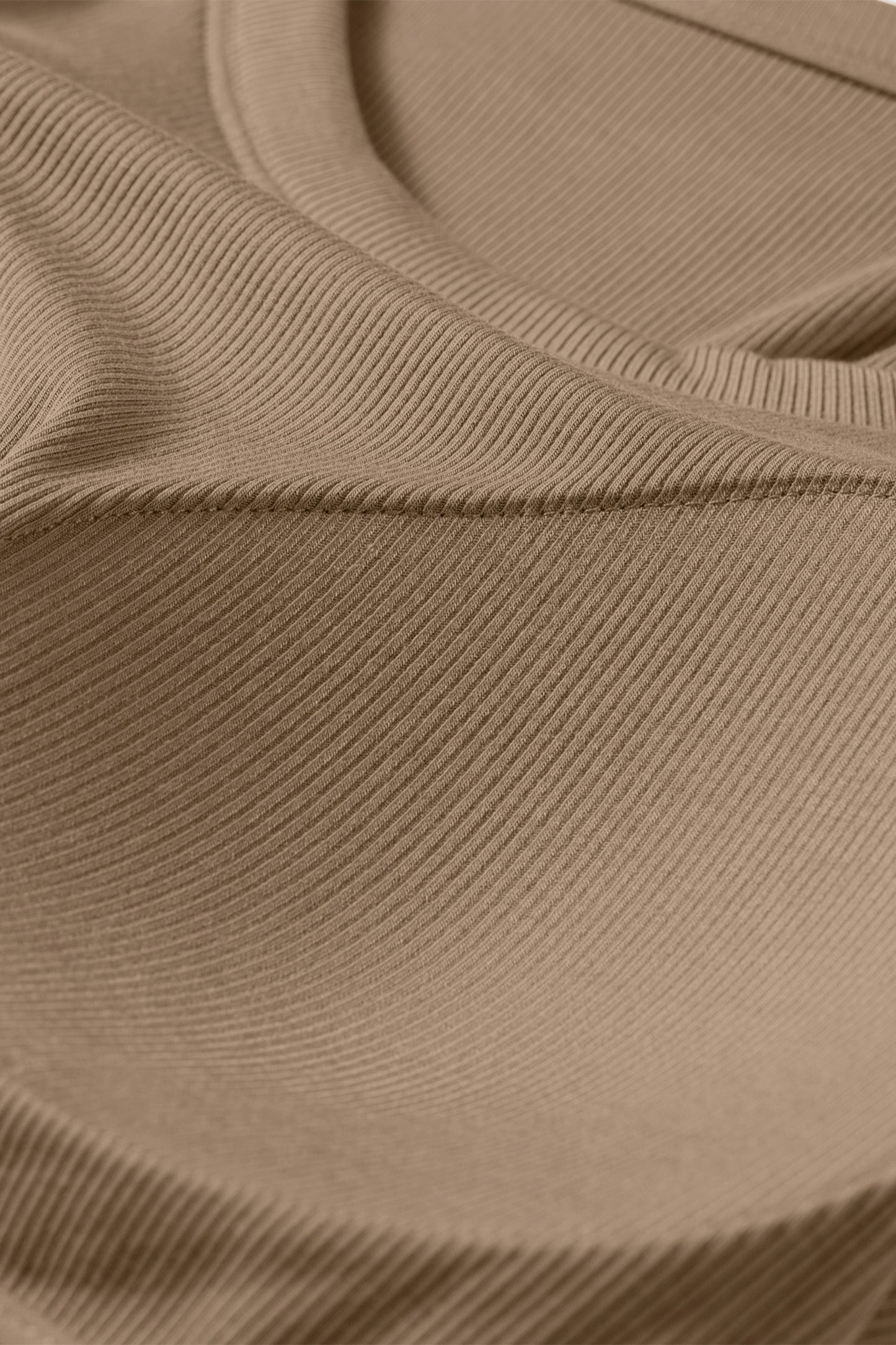 Four Leaf Clover Slim Ribbed Padded Tank Top