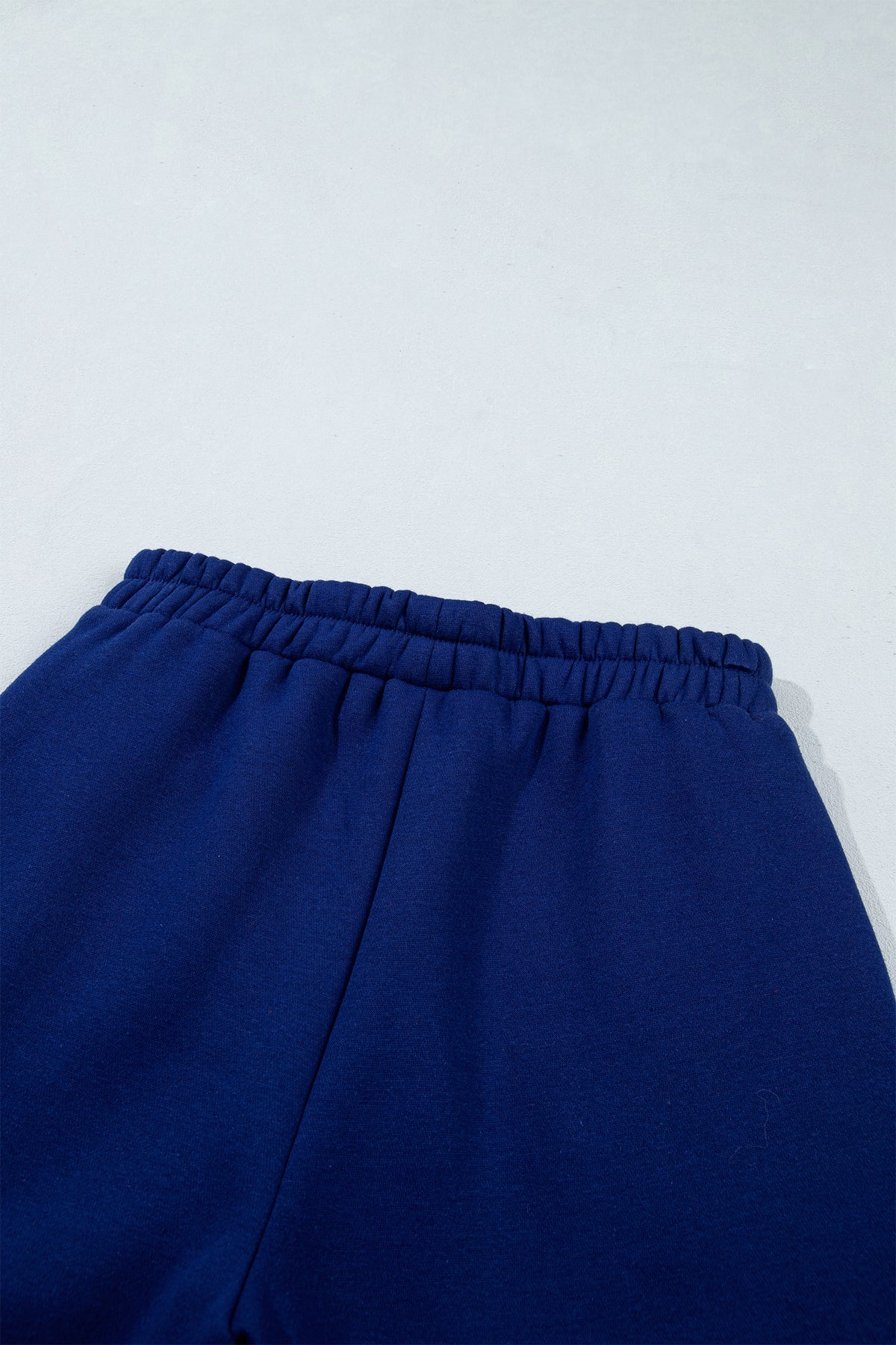 Polka Dot Trim Baggy Pullover 2pcs Short Set