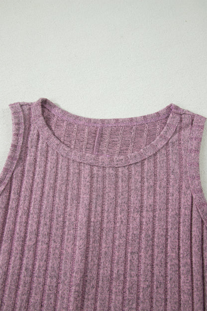 Slim Ribbed Mineral Wash Tank Top