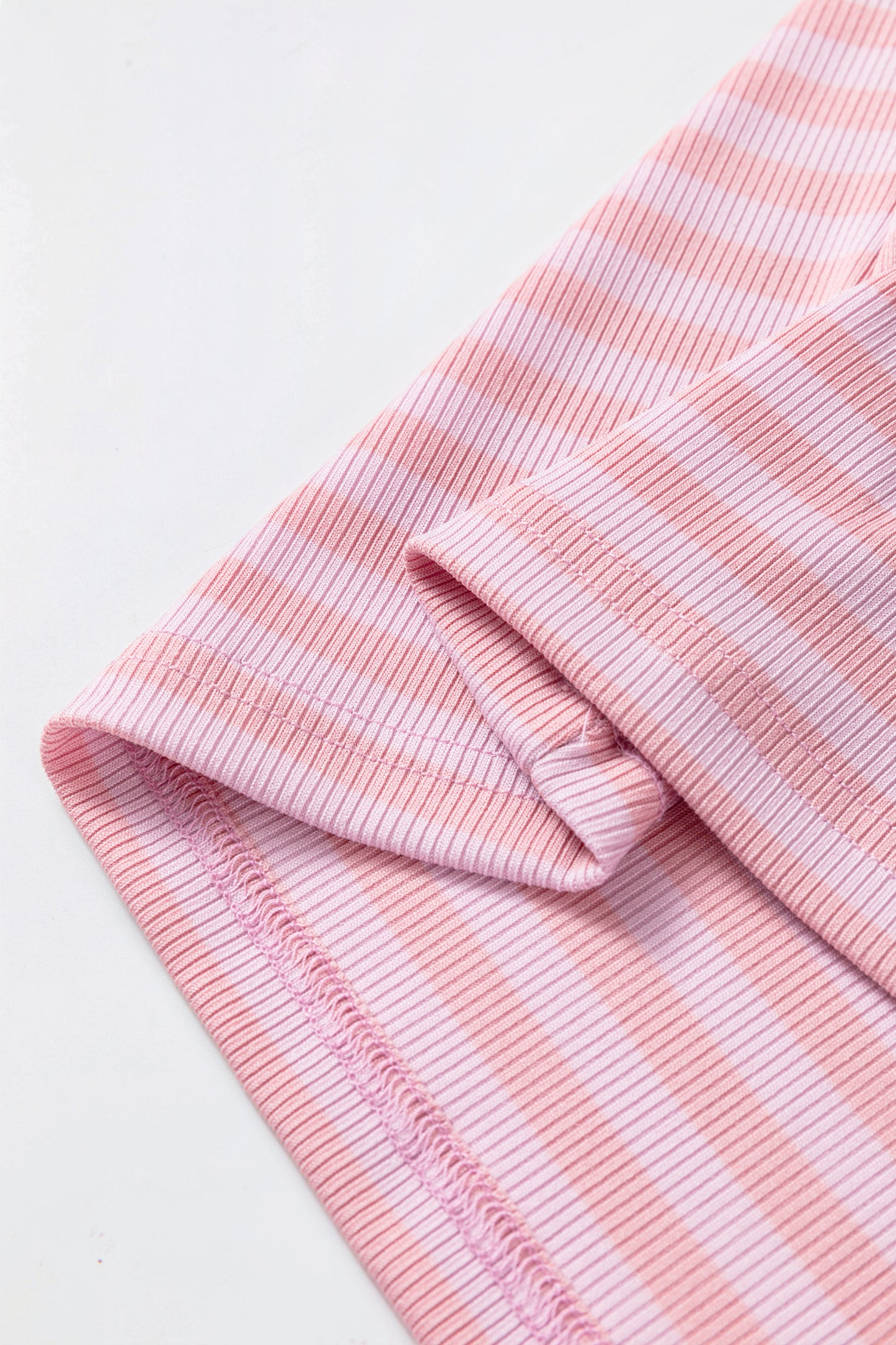 Stripe Ribbed Knit Slim Tank Top