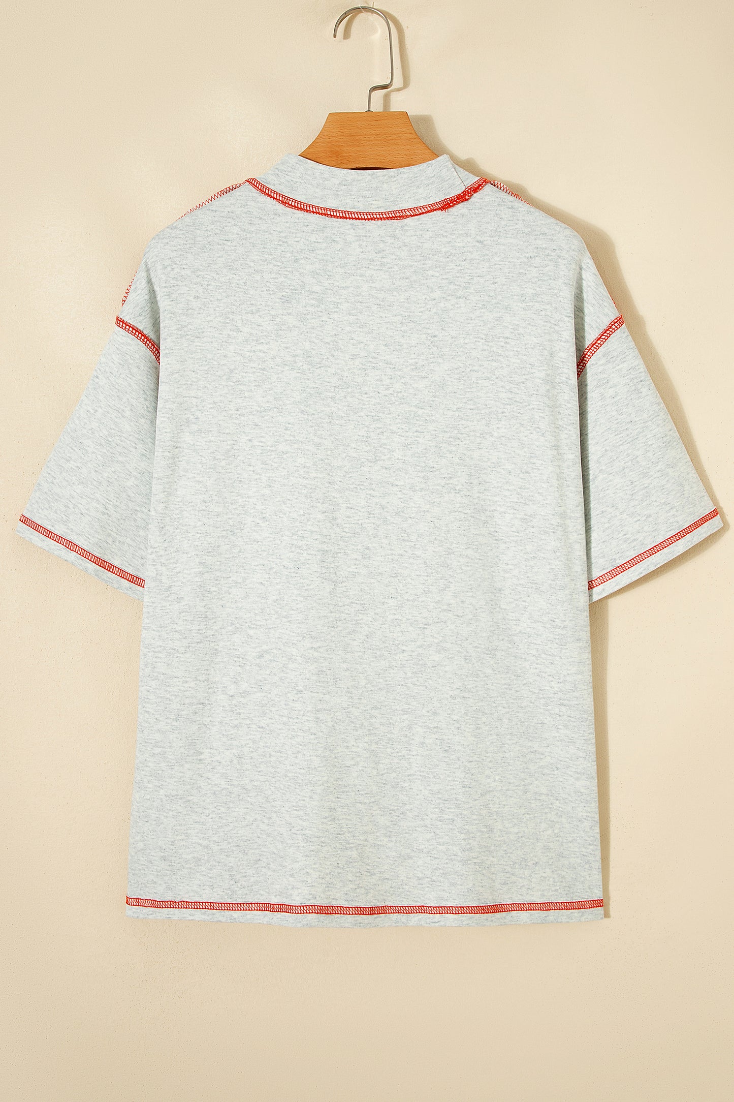 Reversible Contrast-Stitched T-Shirt
