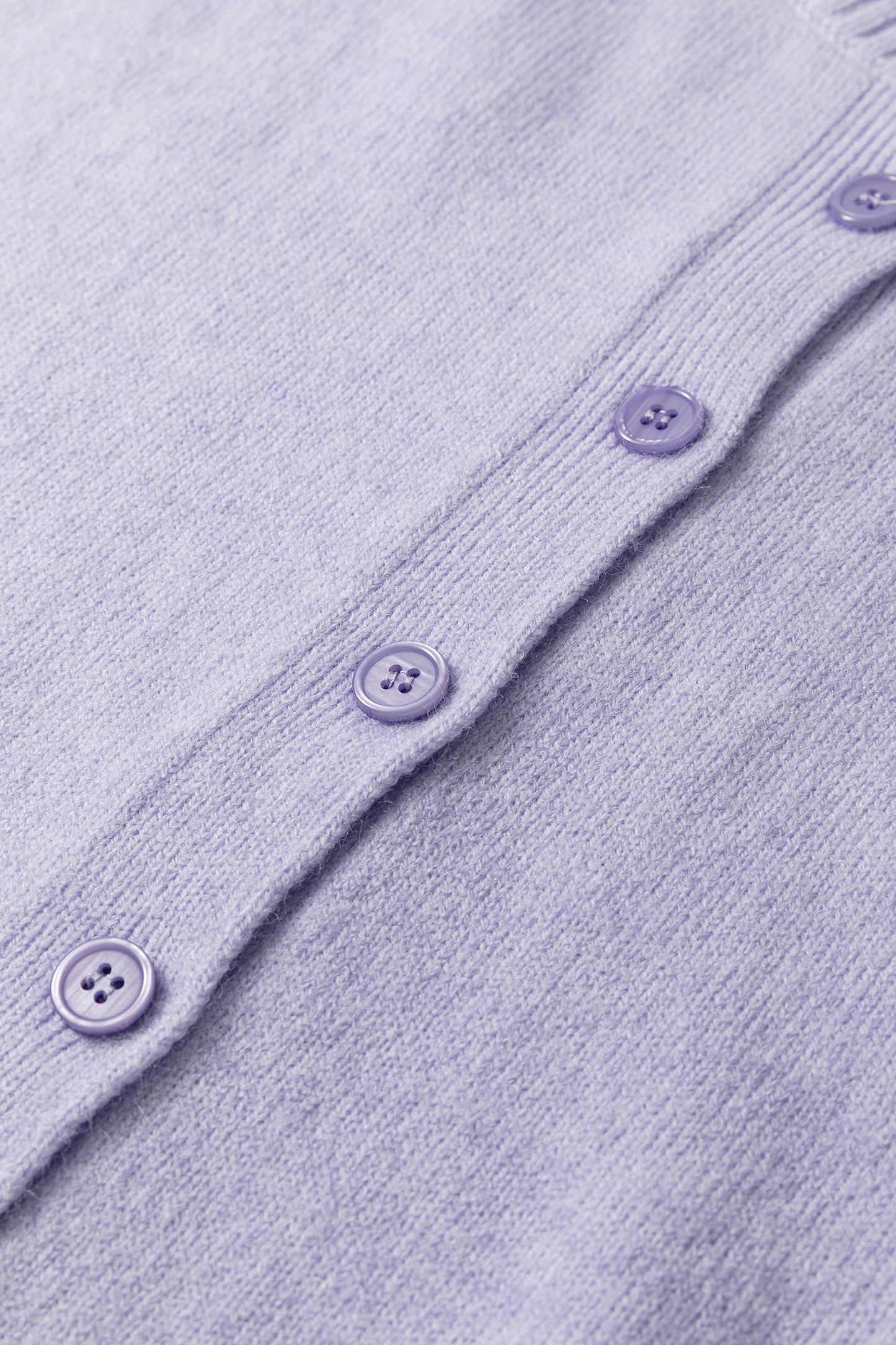 Lavendula 3/4 Sleeve Boxy Knit Button Down Sweater Cardigan