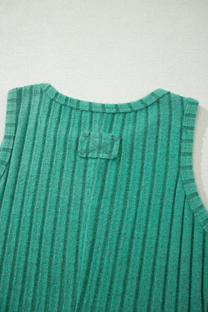 Slim Ribbed Mineral Wash Tank Top