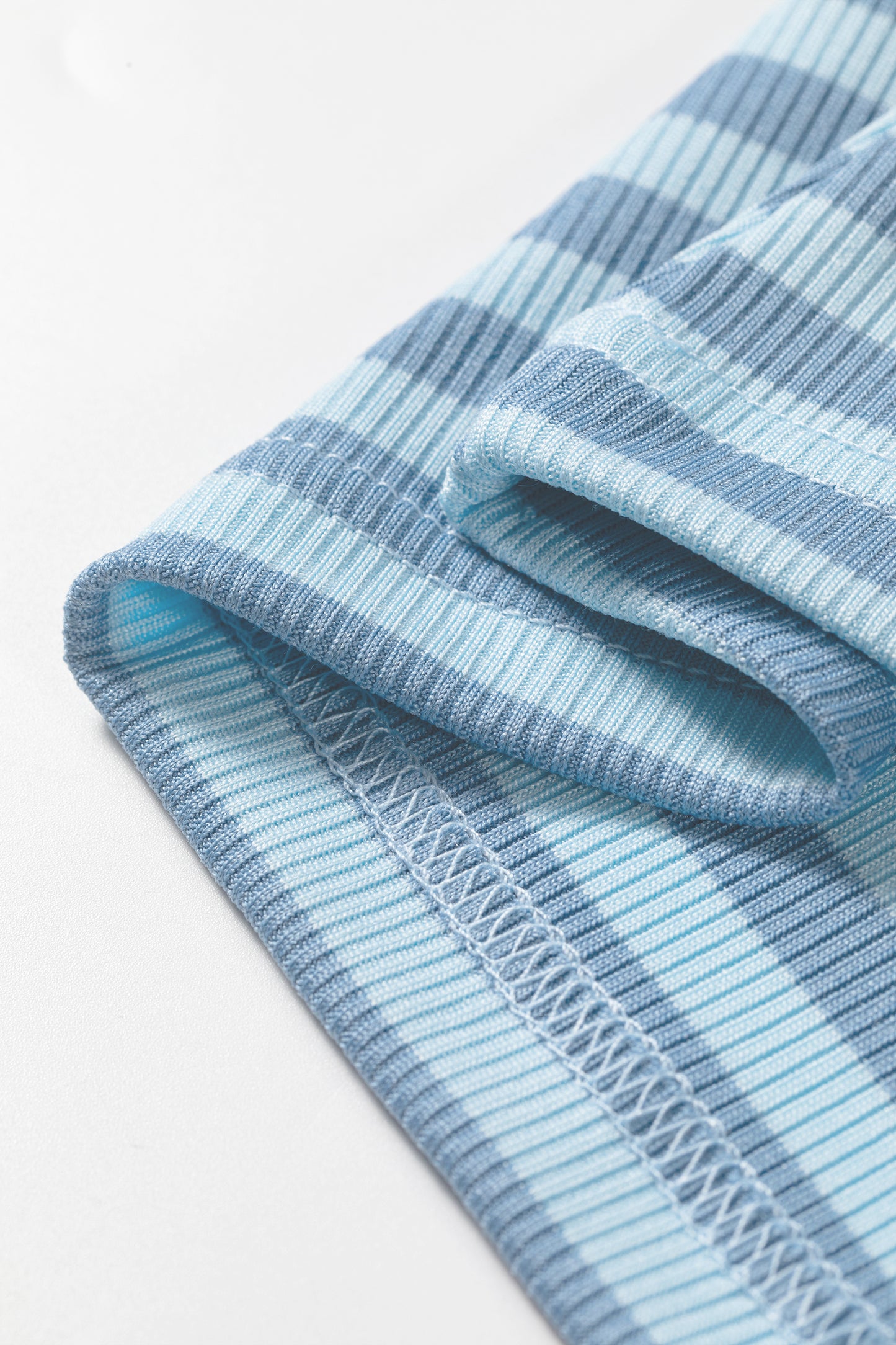 Stripe Ribbed Knit Slim Tank Top