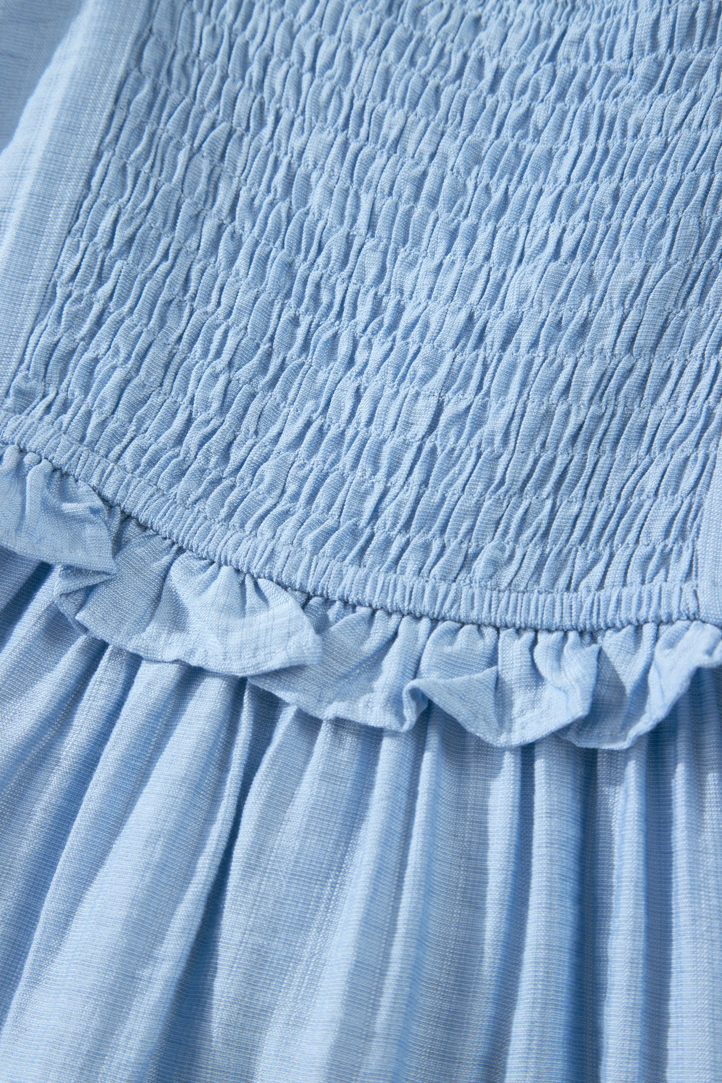 Solid Color Ruffle Trim High Waist Sleeveless Maxi Dress