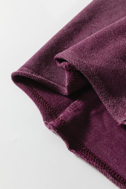 Wild Ginger Careys Mineral Wash Tiered Wide Leg Patchwork Drawstring Pants