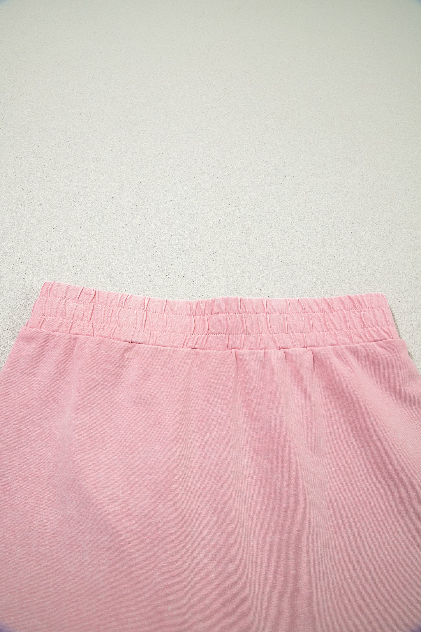 Mineral Wash V Neck Tee Matching Skort Set