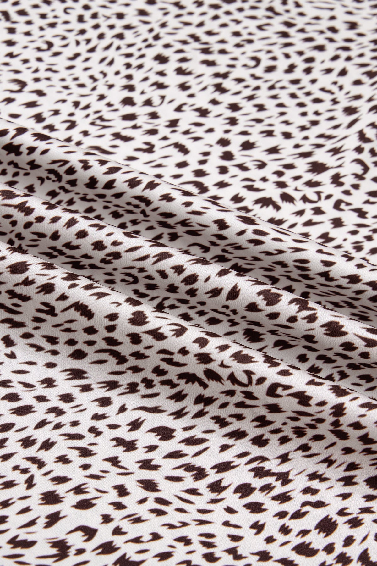 Cheetah Print Trim Split Long Western Skirt