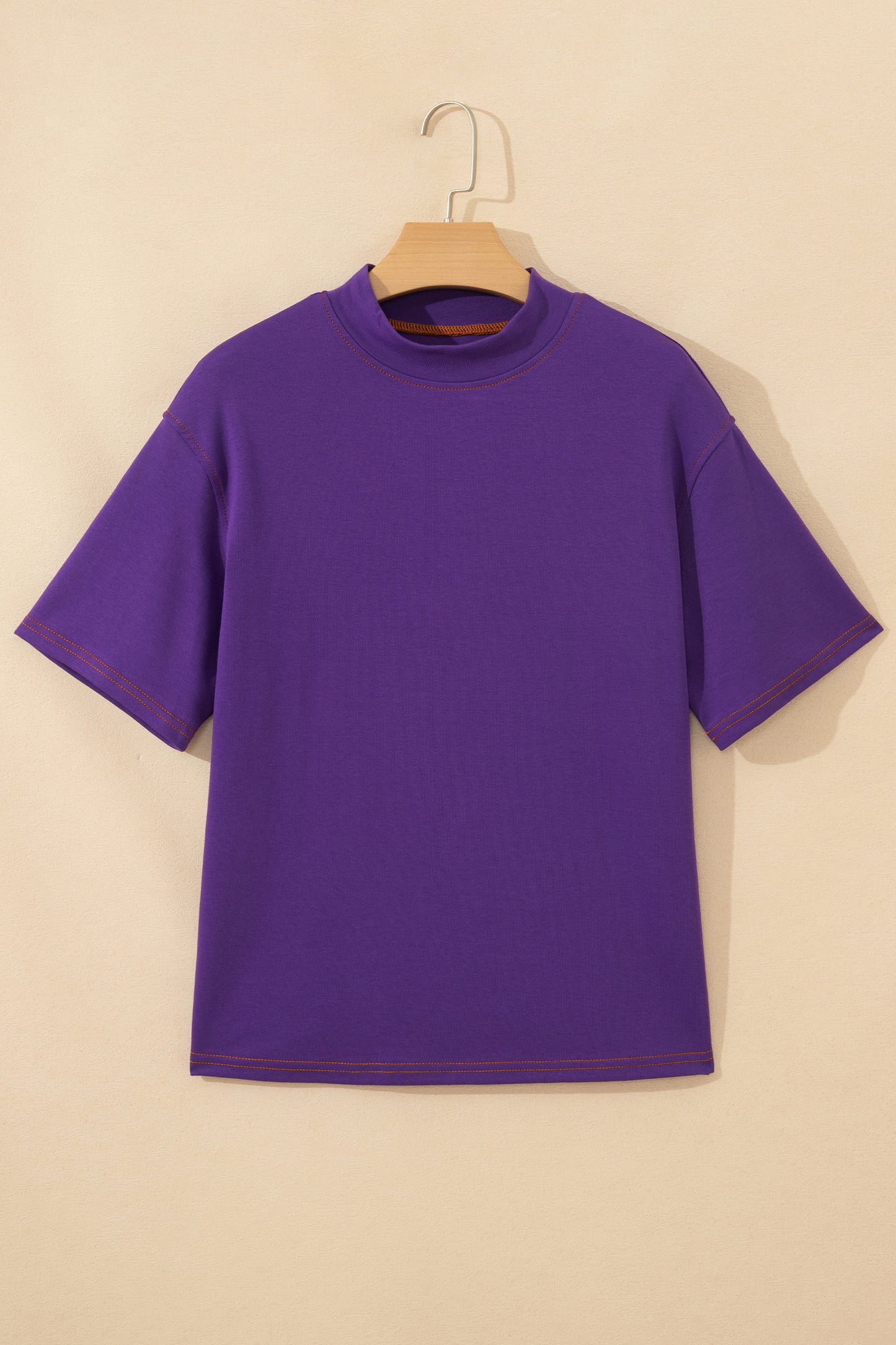 Reversible Contrast-Stitched T-Shirt
