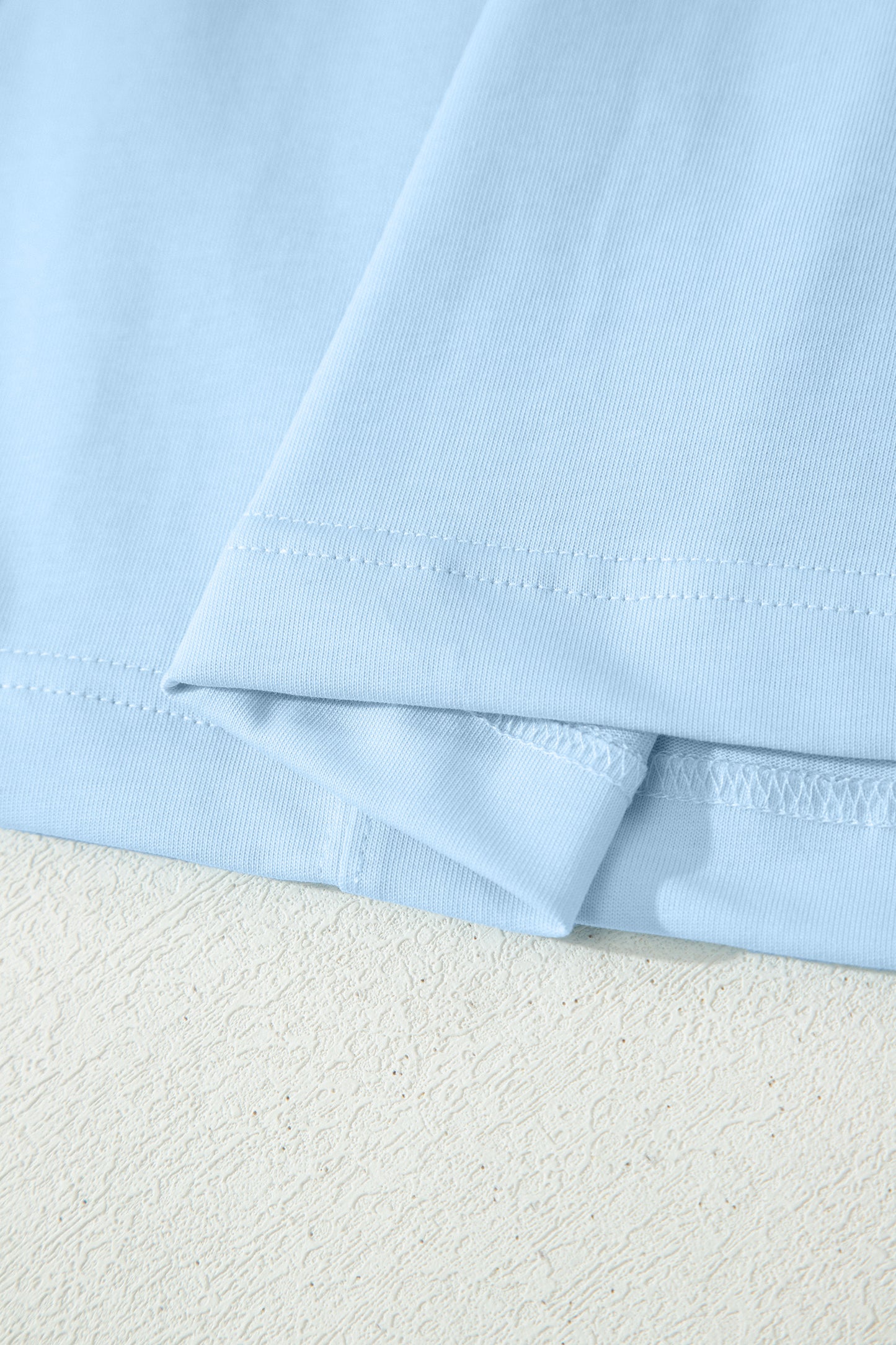 Stitched Detail Loose Tank Top Cotton 2pcs Short Set