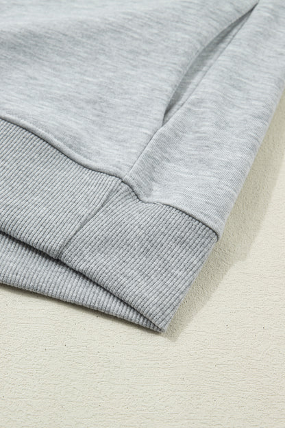 Solid Color High Neck Cap Sleeve Loose Top