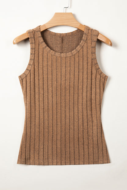 Phalaenopsis Slim Ribbed Mineral Wash Tank Top