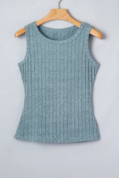 Slim Ribbed Mineral Wash Tank Top