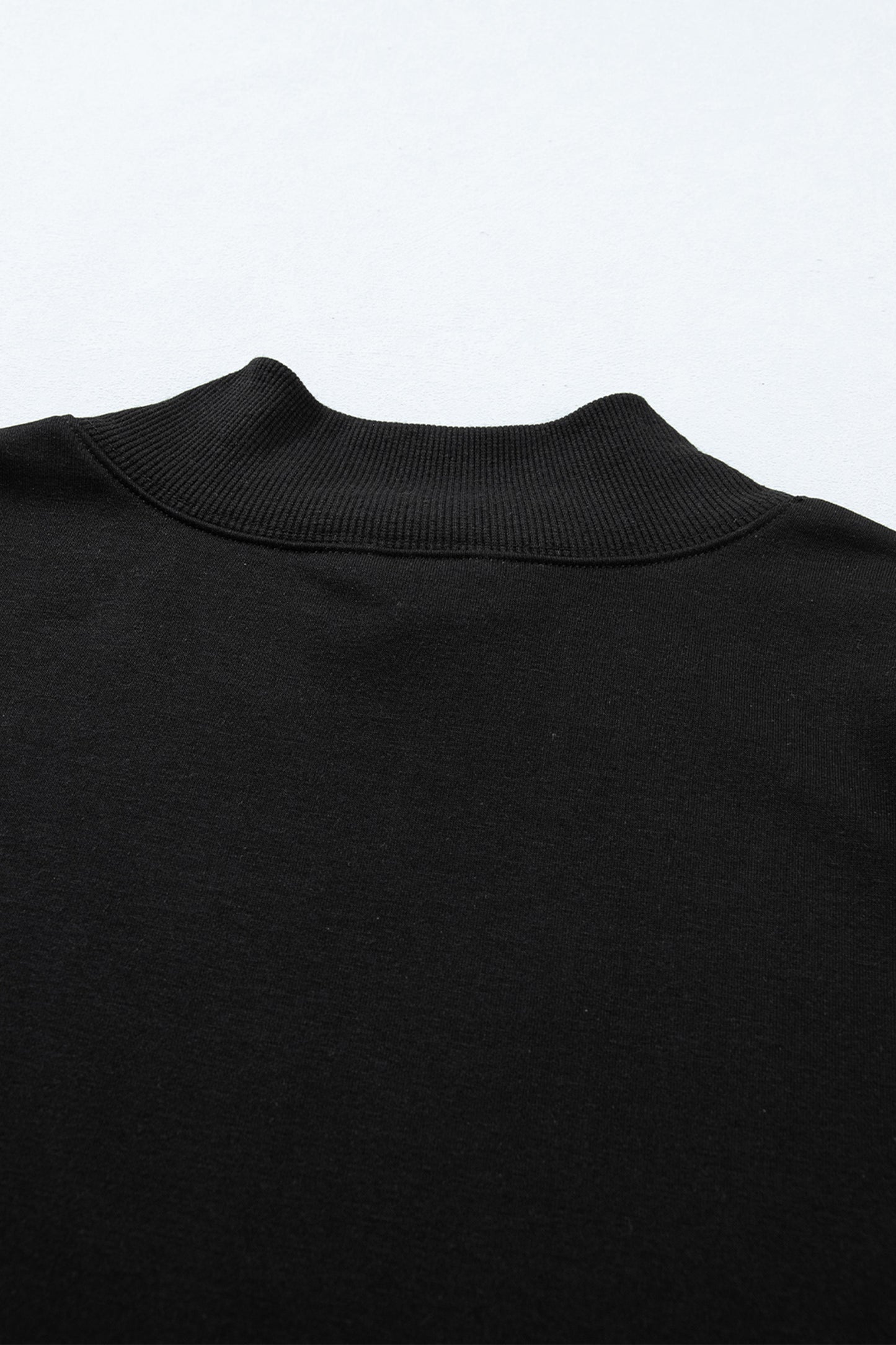 Solid Color High Neck Cap Sleeve Loose Top