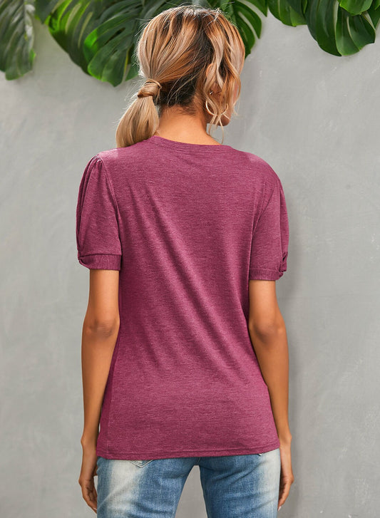Slim Fit Solid Crew Neck T-shirt