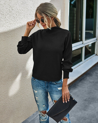 Cozy Chic Mock Neck Sweater
