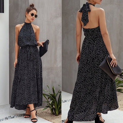 Polka Dot Swing Maxi Dress